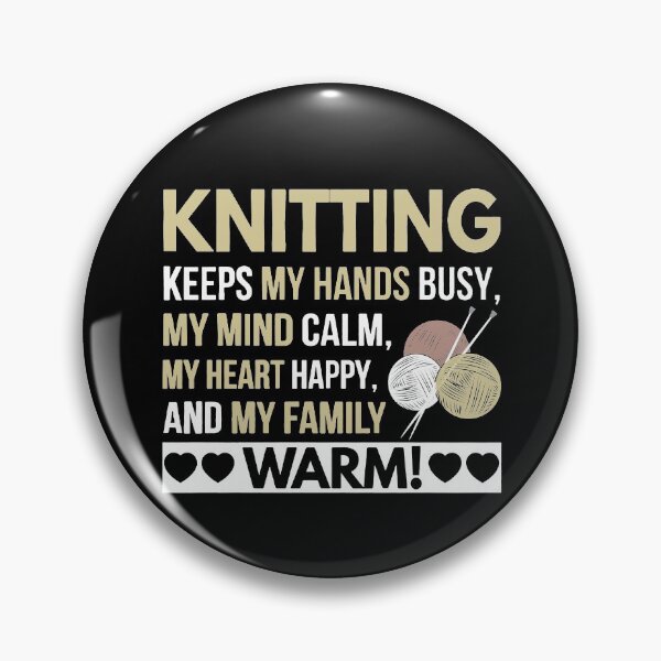 Item preview, Knitting Keeps My Hands Busy designed and sold by clickmostro.