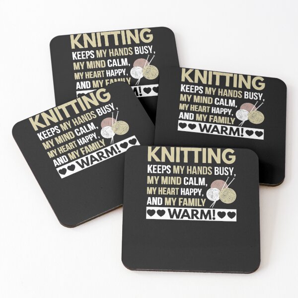 Item preview, Knitting Keeps My Hands Busy designed and sold by clickmostro.