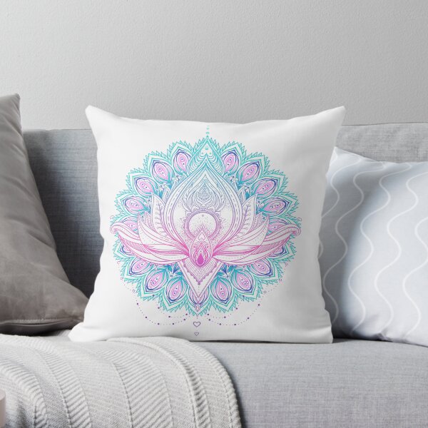 Lotus flower Throw Pillow