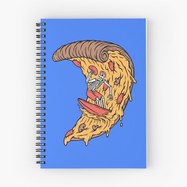 Item preview, Awesome skelleton surfer in pizza designed and sold by InvisibleMind.
