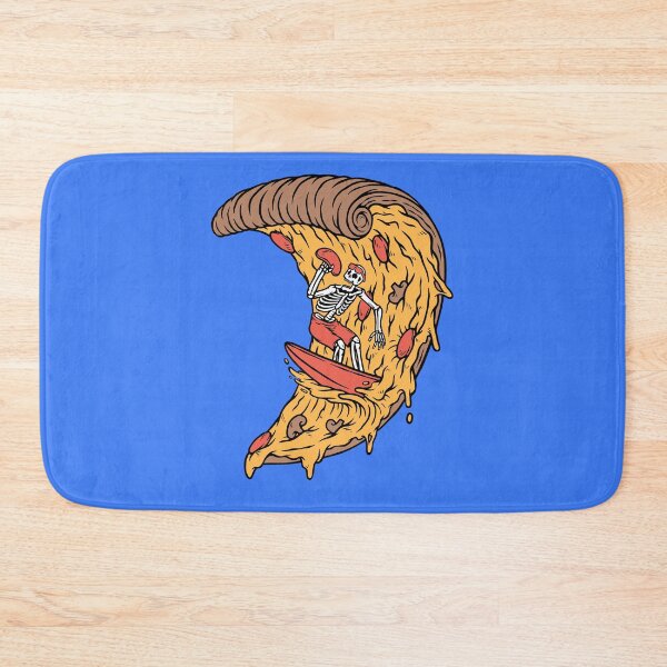Item preview, Awesome skelleton surfer in pizza designed and sold by InvisibleMind.