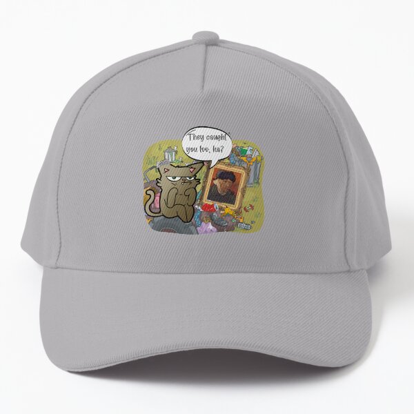 Funny Neutered Street Cat & Van Gogh Baseball Cap