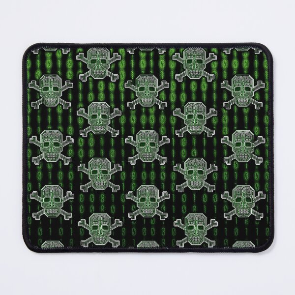 Item preview, Hacker Skull Crossbones Pattern designed and sold by hacktees-shop.