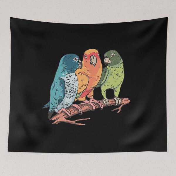 Item preview, Colorful parrots designed and sold by DerSenat.