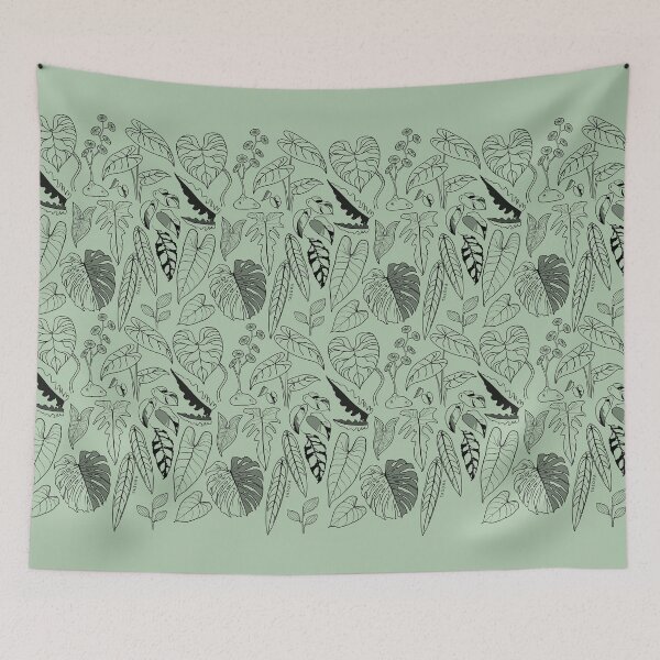 Item preview, Plant Drawing Print Black designed and sold by TASORA.