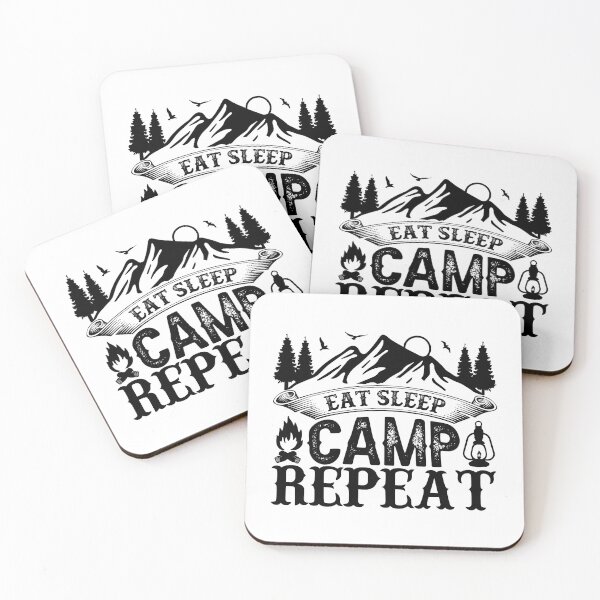 Item preview, Eat Sleep Camp Repeat designed and sold by FASHIONGALLERIA.