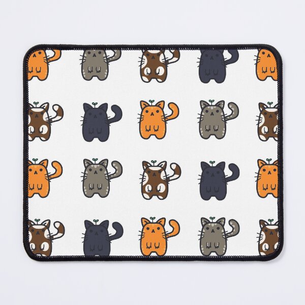 Item preview, cute doodle cat sticker pack designed and sold by moonbean-art.