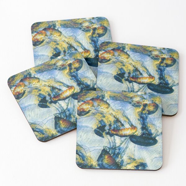 Item preview,  Blue Awsome Blazing Jellyfishes Artwork 1 designed and sold by Rokay Arts.