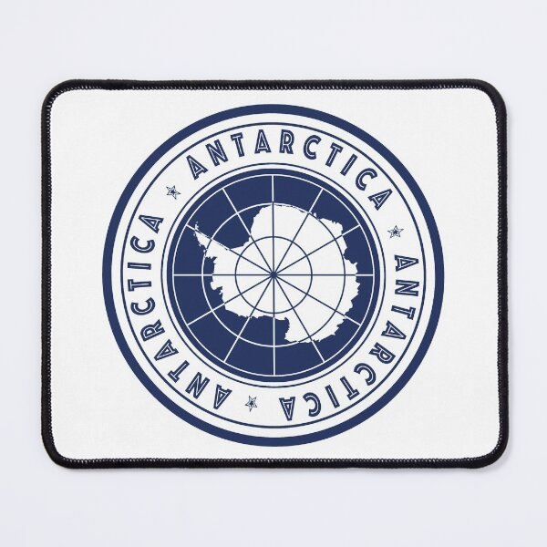 Item preview, Round Antarctica flag design - Blue designed and sold by redbraids.