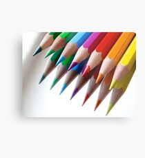 Colored Pencils Metal Print