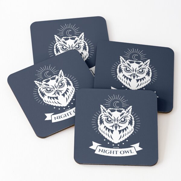 Item preview, Team Night Owl - Night owl - White designed and sold by Génération Ecriture.