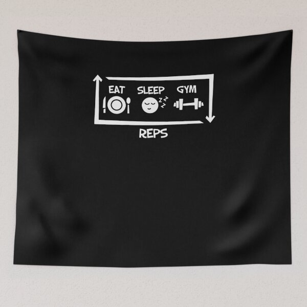 Item preview, Eat Sleep Gym Repeat designed and sold by clickmostro.