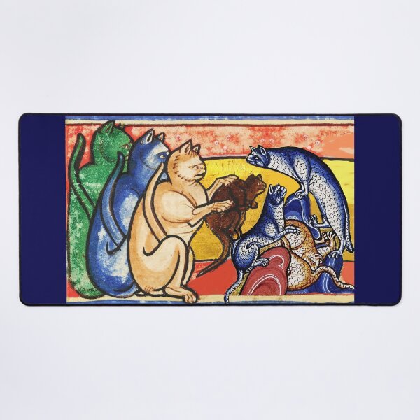 Item preview, SEVEN MEDIEVAL CATS  designed and sold by BulganLumini.