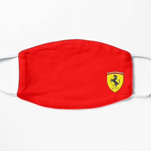 yellow red horse speed Flat Mask