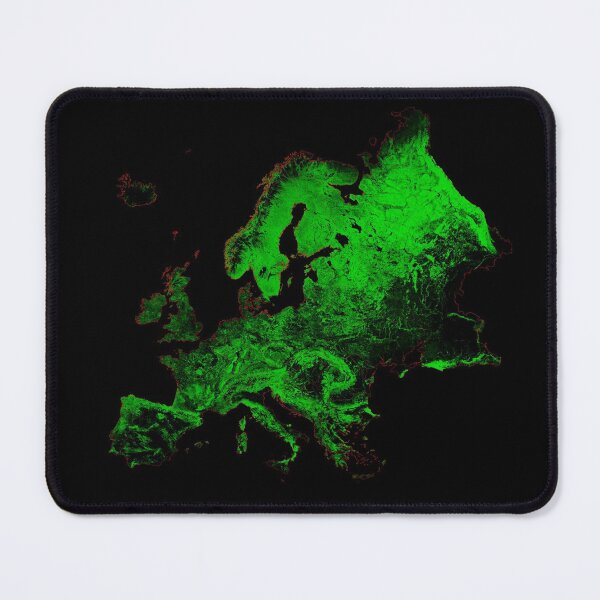 Item preview, Europe Forest Cover Map with Black Background designed and sold by GrasshopperGeo.