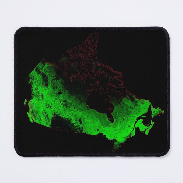 Item preview, Canada Forest Cover Map with Black Background designed and sold by GrasshopperGeo.