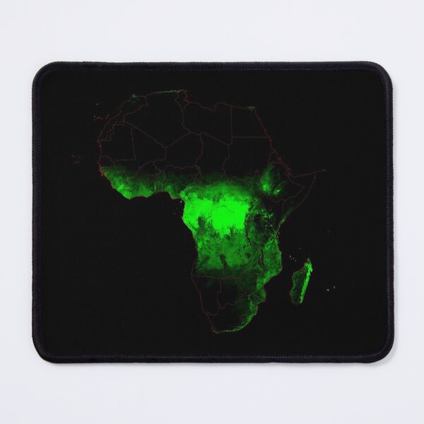Item preview, Africa Forest Cover Map with Black Background designed and sold by GrasshopperGeo.