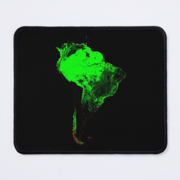 Item preview, South America Forest Cover Map with Black Background designed and sold by GrasshopperGeo.