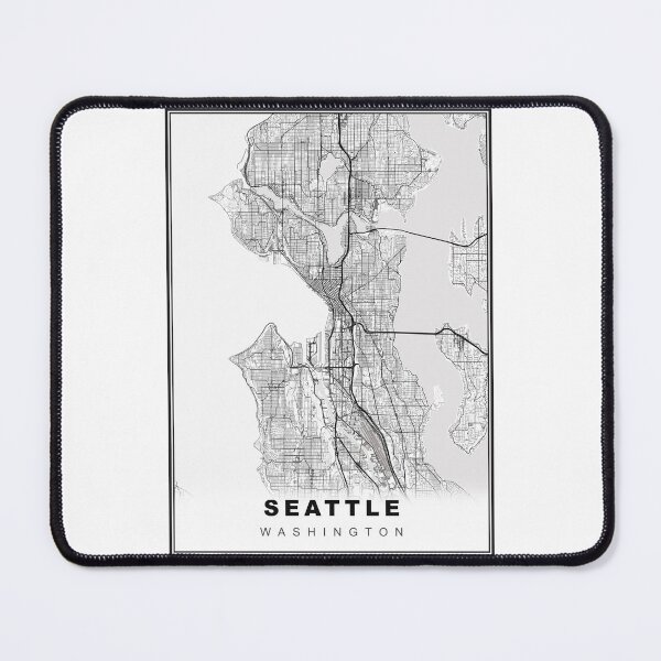 Artikelvorschau, Seattle Karte entworfen und verkauft von Tamas Das.