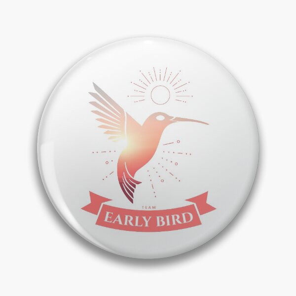 Item preview, Team Early Bird - Day bird - Pink designed and sold by Génération Ecriture.