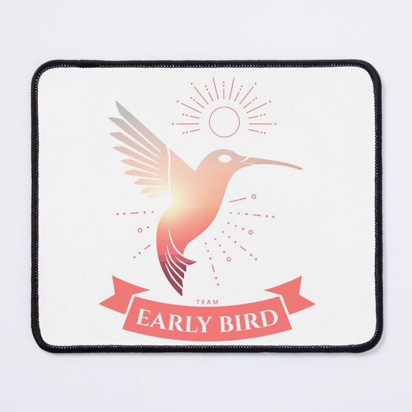 Item preview, Team Early Bird - Day bird - Pink designed and sold by Génération Ecriture.