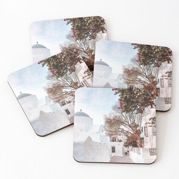 Item preview, Soft Pastel Street in Sifnos Island, Greece Travel Photography designed and sold by PrintsProject.