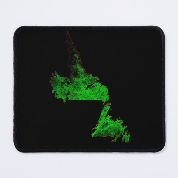 Item preview, Newfoundland and Labrador Forest Cover Map with Black Background designed and sold by GrasshopperGeo.