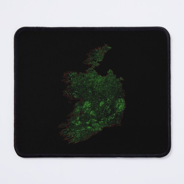 Item preview, Ireland Forest Cover Map with Black Background designed and sold by GrasshopperGeo.