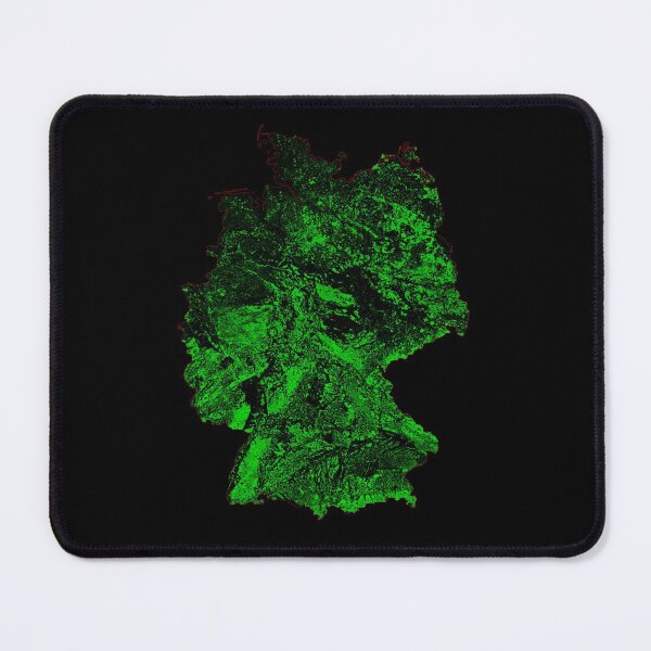 Item preview, Germany Forest Cover Map with Black Background designed and sold by GrasshopperGeo.