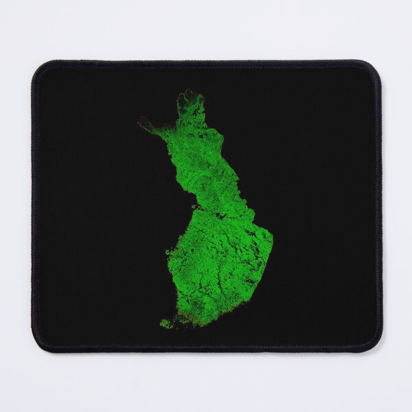 Item preview, Finland Forest Cover Map with Black Background designed and sold by GrasshopperGeo.