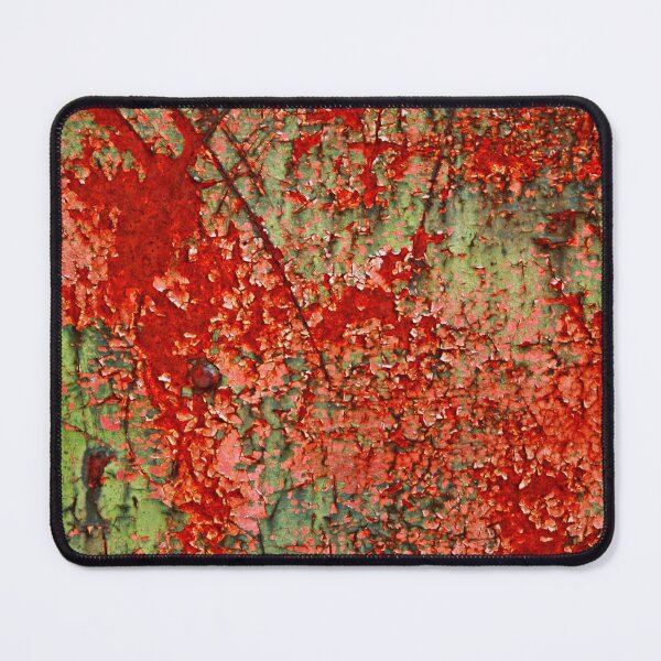 Item preview, Abstract Red Rust on Green Paint designed and sold by Anna Lemos.