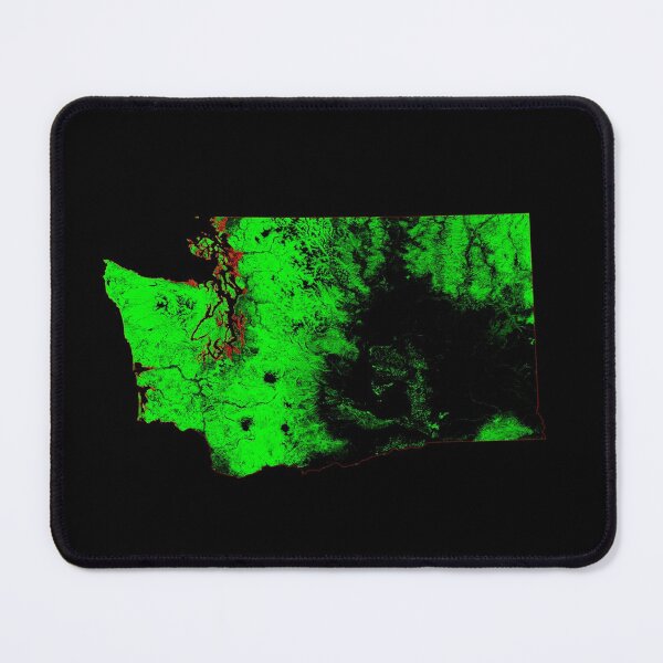 Item preview, Washington Forest Cover Map with Black Background designed and sold by GrasshopperGeo.