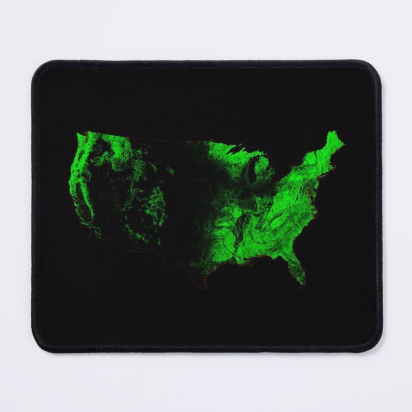Item preview, United States Forest Cover Map with Black Background designed and sold by GrasshopperGeo.