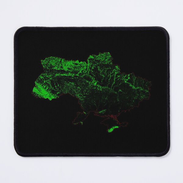 Item preview, Ukraine Forest Cover Map with Black Background designed and sold by GrasshopperGeo.