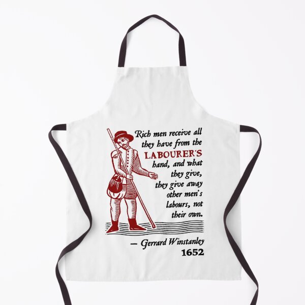 Item preview, Gerrard Winstanley Diggers Quote (Black/Red) designed and sold by Hot-To-Trot.