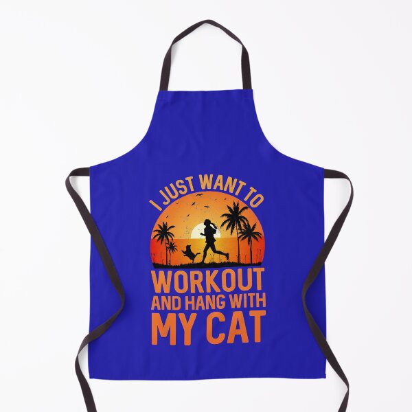 Item preview, I JUST WANT TO WORKOUT AND HANG WITH MY CAT designed and sold by HASSANBADRI2050.