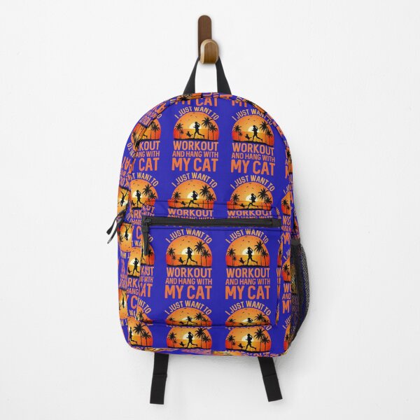 Item preview, I JUST WANT TO WORKOUT AND HANG WITH MY CAT designed and sold by HASSANBADRI2050.