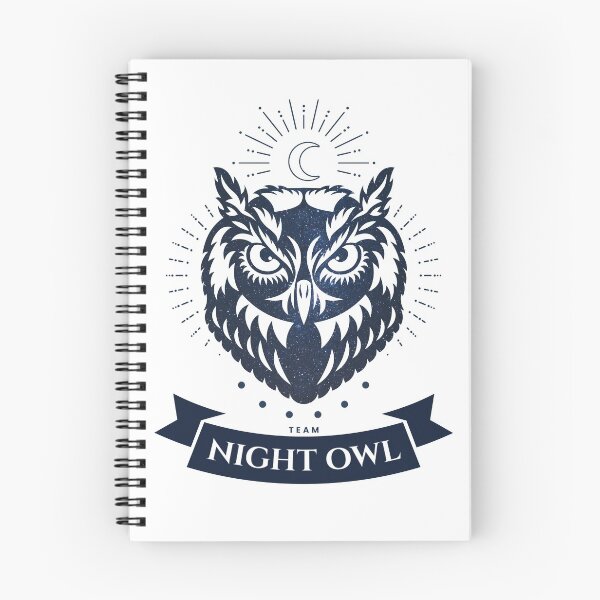 Item preview, Team Night Owl - Night owl - Blue designed and sold by Génération Ecriture.