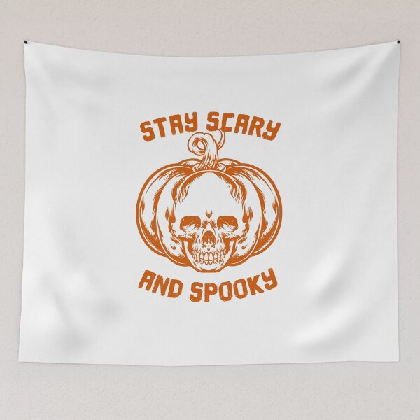Item preview, Stay Scary And Spooky, Jack O Lantern, Skull, Pumpkin designed and sold by anghelapparel.