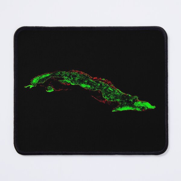 Item preview, Cuba Forest Cover Map with Black Background designed and sold by GrasshopperGeo.