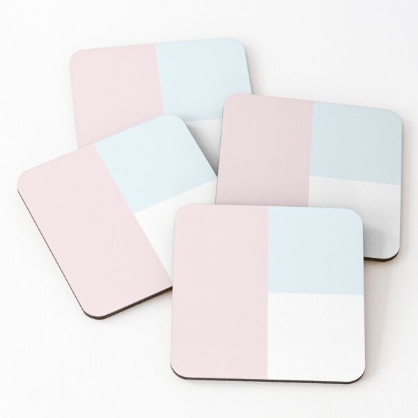 Item preview, PALE BLUE, PALE PINK and WHITE 3 CHECKERS designed and sold by RachelMacht.