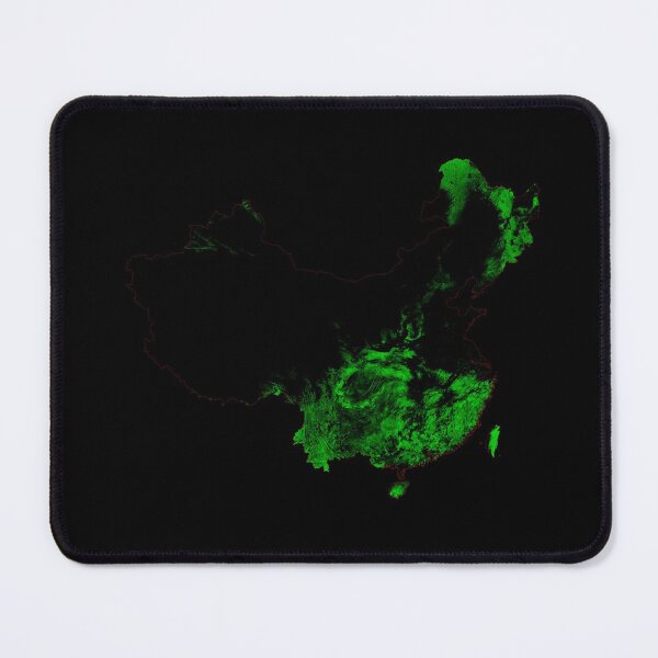 Item preview, China and Taiwan Forest Cover Map with Black Background designed and sold by GrasshopperGeo.