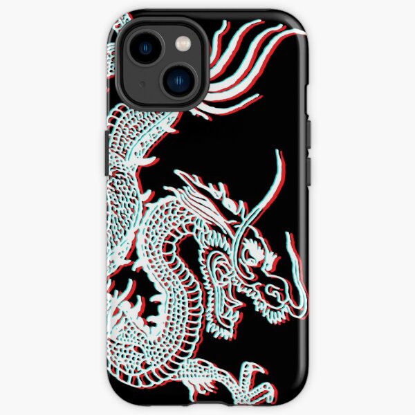 Chinese Dragon Glitch iPhone Tough Case
