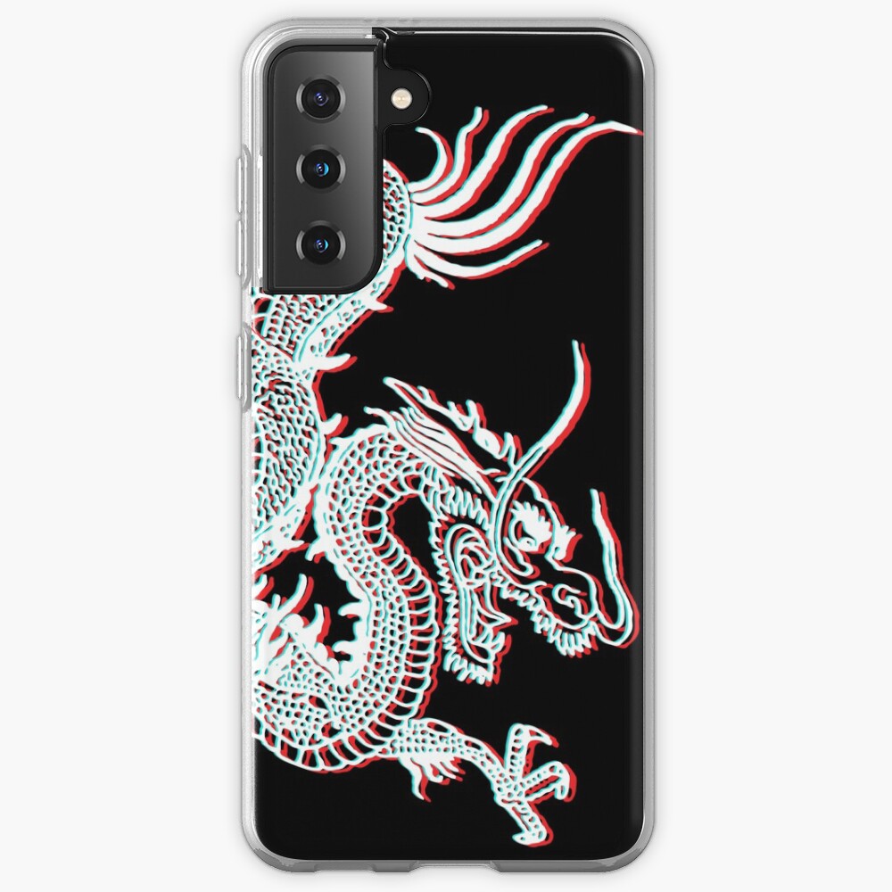 Chinese Dragon Glitch Case & Skin for Samsung Galaxy