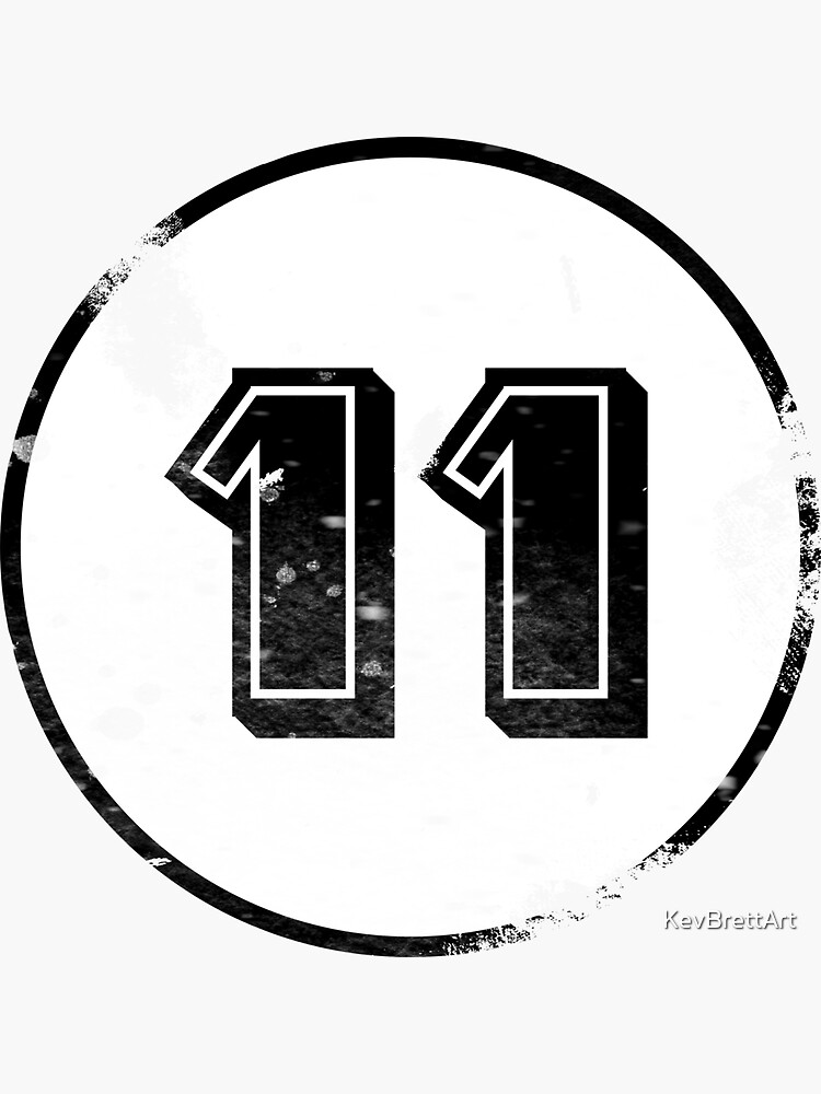 "Vintage Classic Retro 11 Racing number" Sticker for Sale by