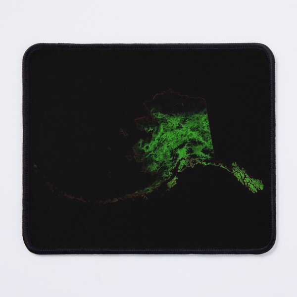 Item preview, Alaska Forest Cover Map with Black Background designed and sold by GrasshopperGeo.
