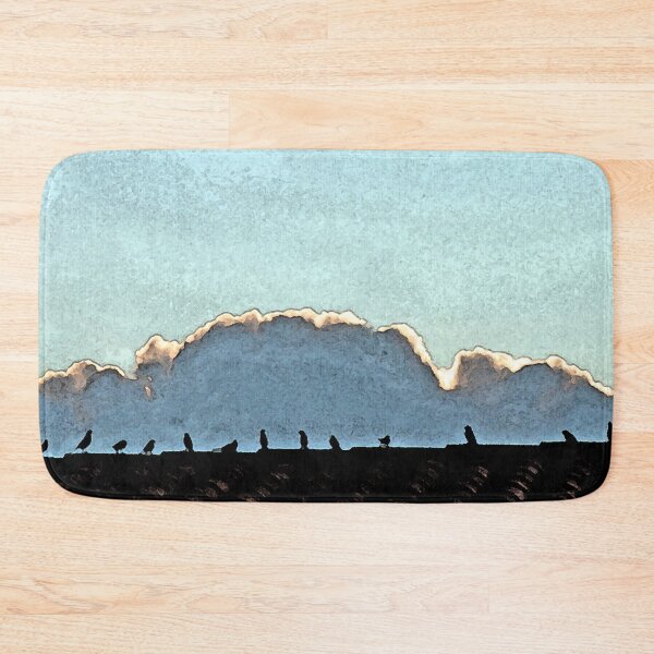 Item preview, Sparrows perching on a roof at sunset designed and sold by Anna Lemos.