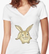 Rabbit Women's Fitted V-Neck T-Shirt