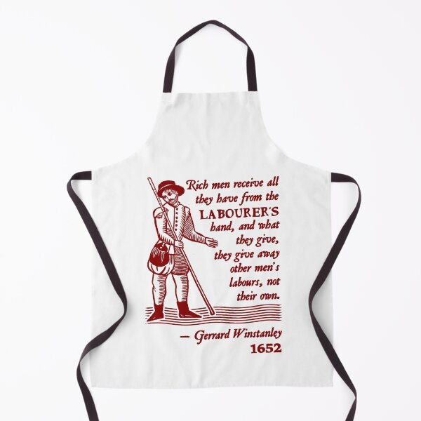 Item preview, Gerrard Winstanley Diggers Quote (Red) designed and sold by Hot-To-Trot.