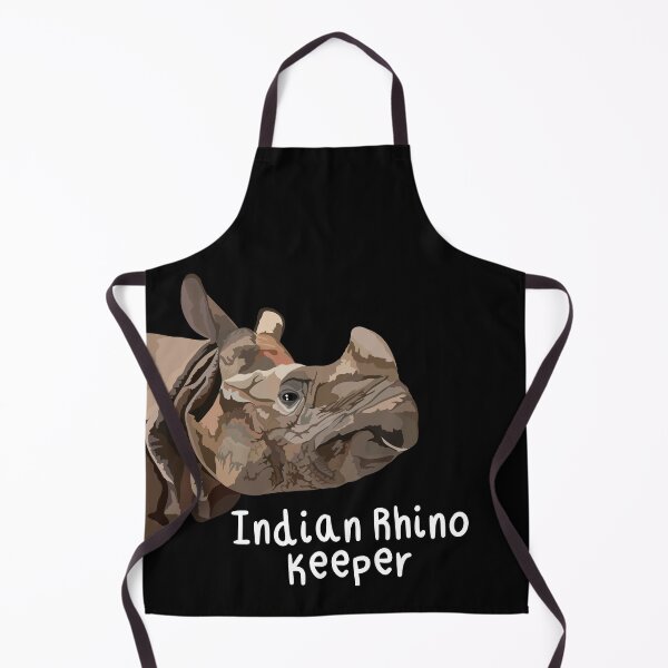 Item preview, Indian Rhino Keeper,Indian Rhino Keeper Design – Dedicated Wildlife Care and Conservation Artwork designed and sold by PrettylittlepastelUk.